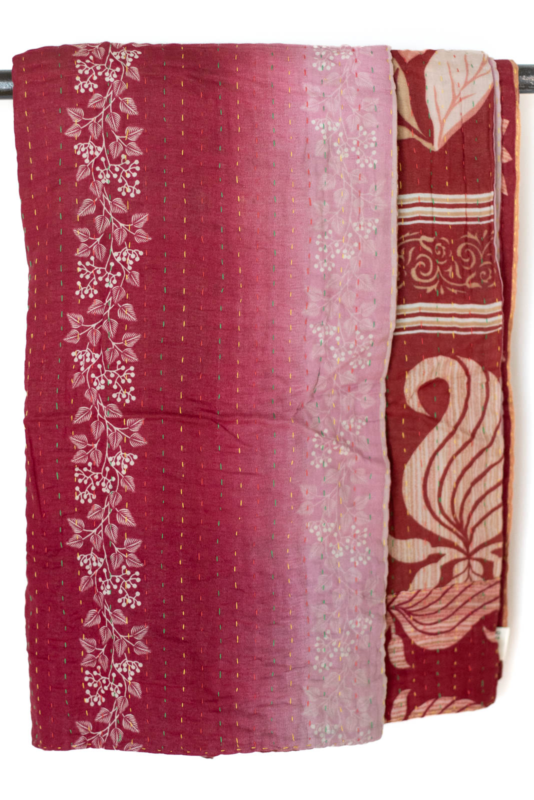 Kantha Throw Bed Quilt