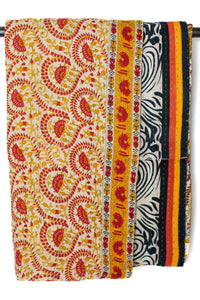 Kantha Throw Bed Quilt