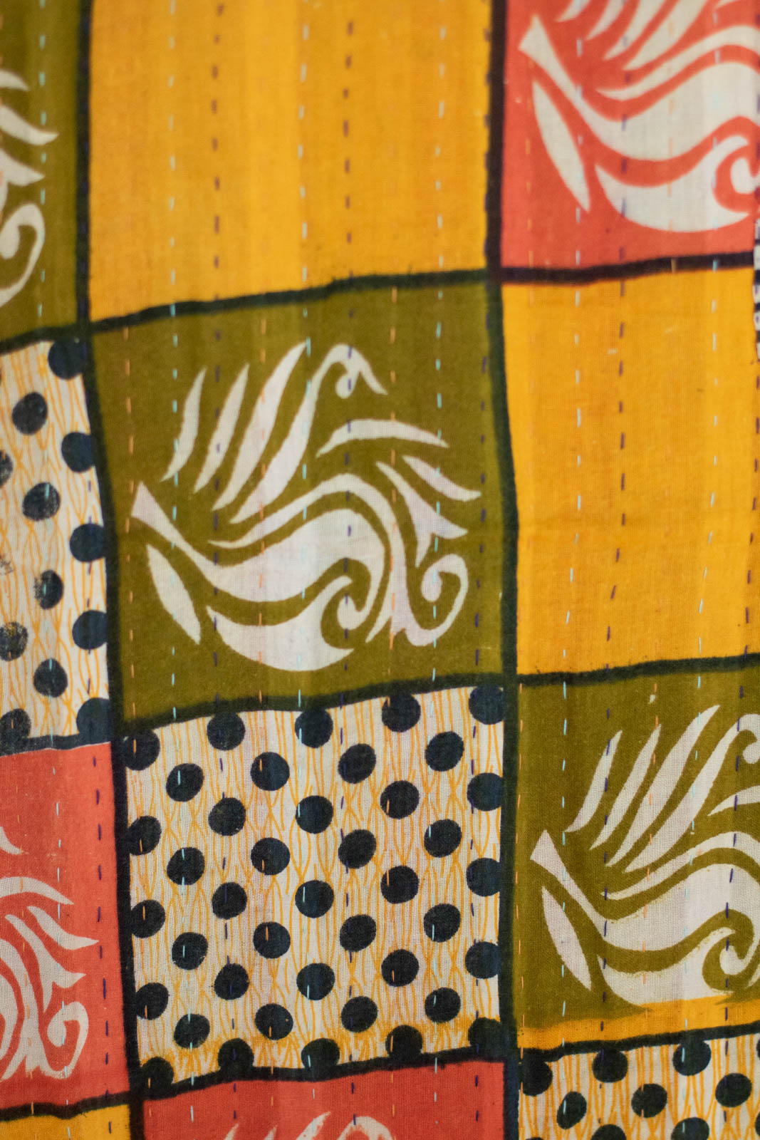 Acorn Kantha Throw