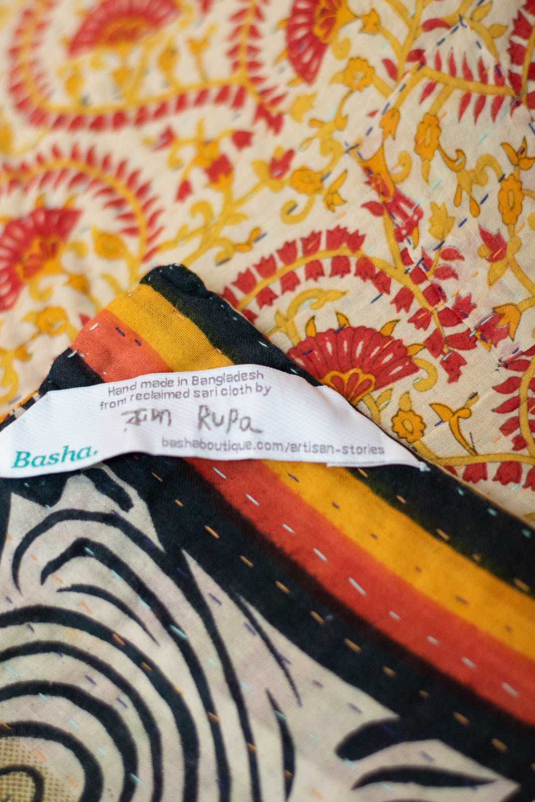 Acorn Kantha Throw