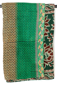 Kantha Throw Bed Quilt