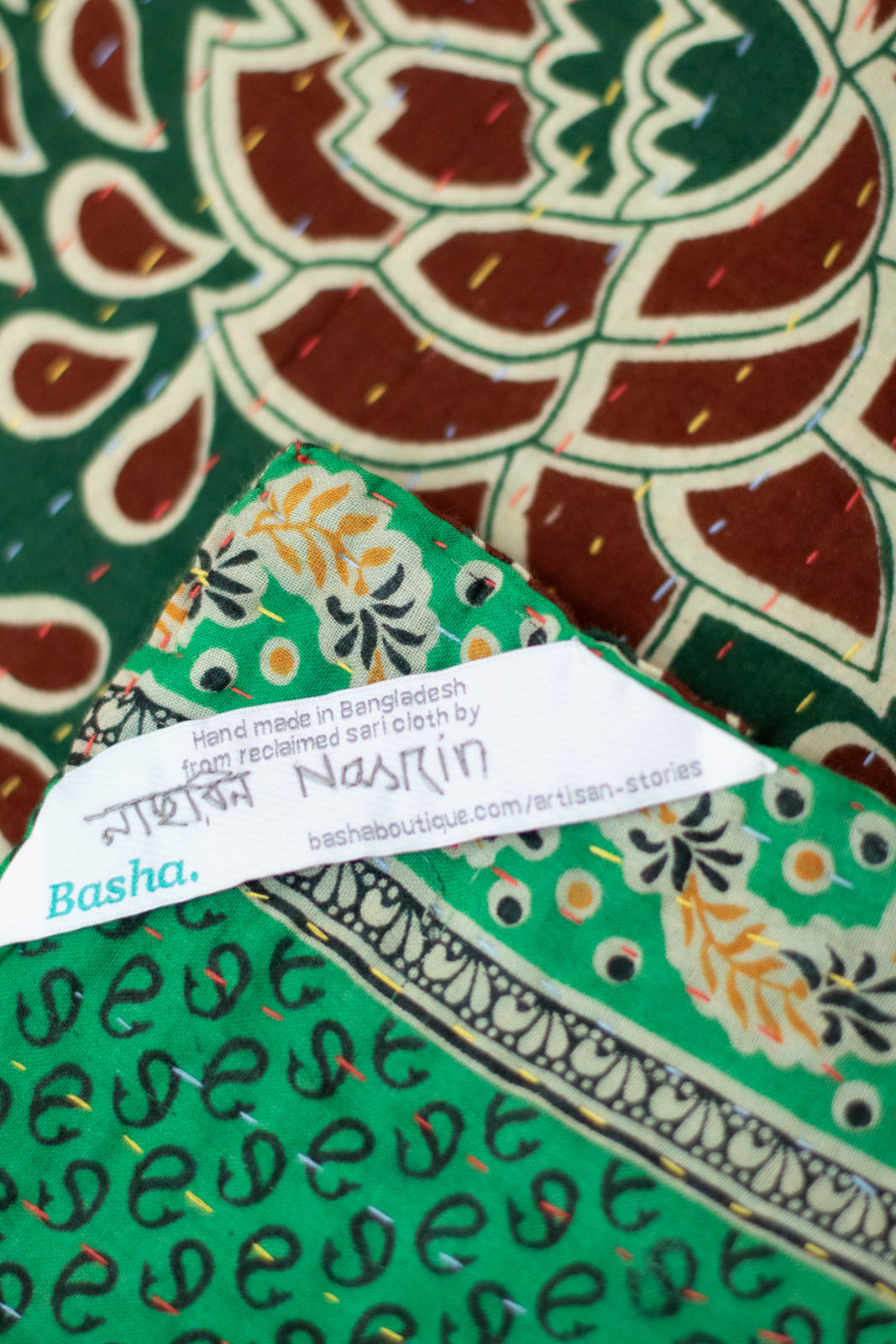 Skillful Kantha Throw