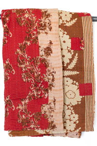 Kantha Throw Bed Quilt