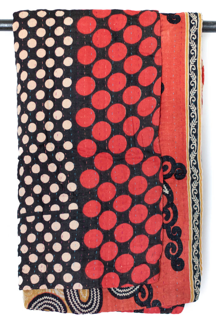 Kantha Throw Bed Quilt
