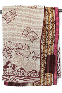 Kantha Throw Bed Quilt