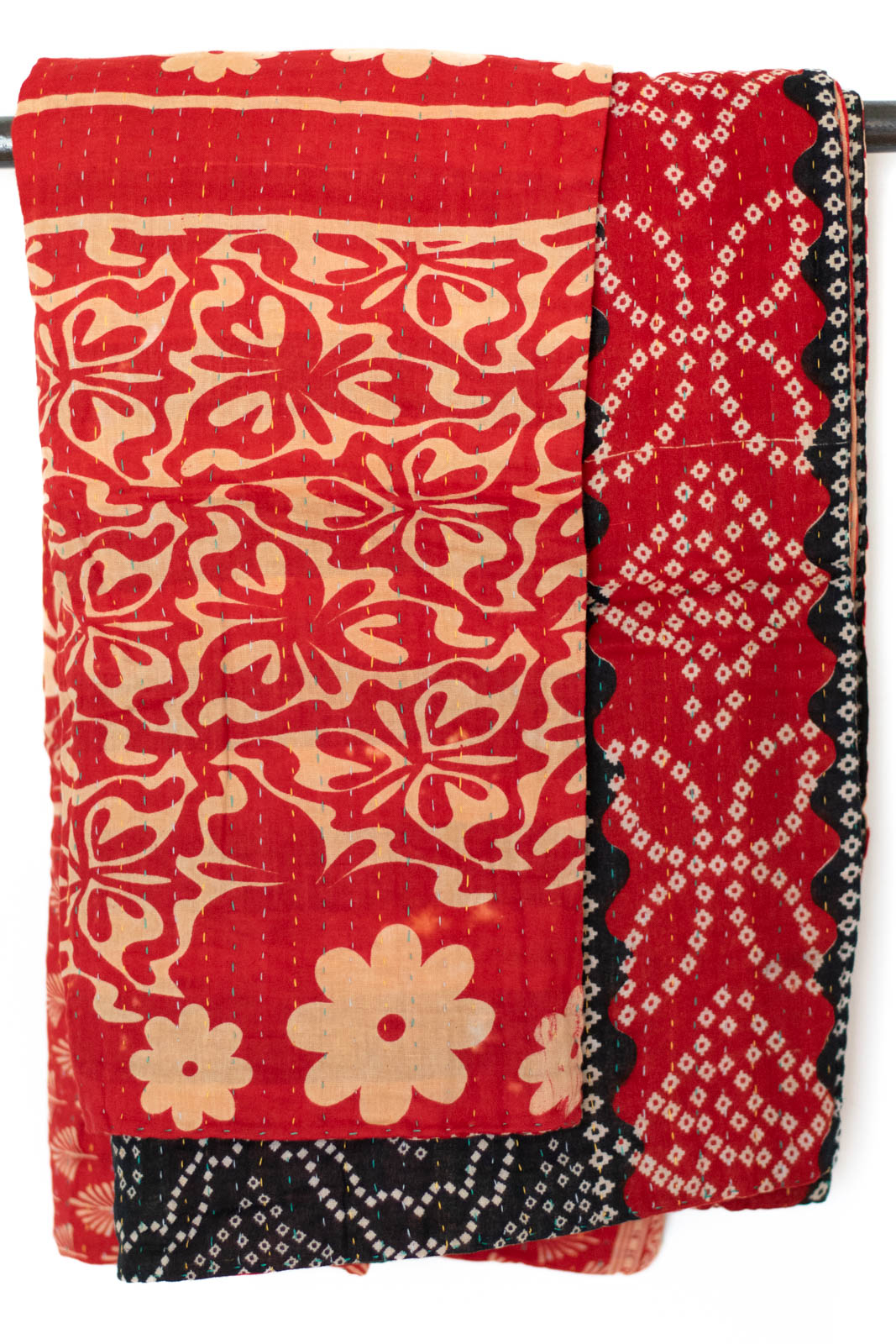Kantha Throw Bed Quilt