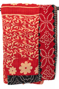 Kantha Throw Bed Quilt