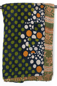 Kantha Throw Bed Quilt
