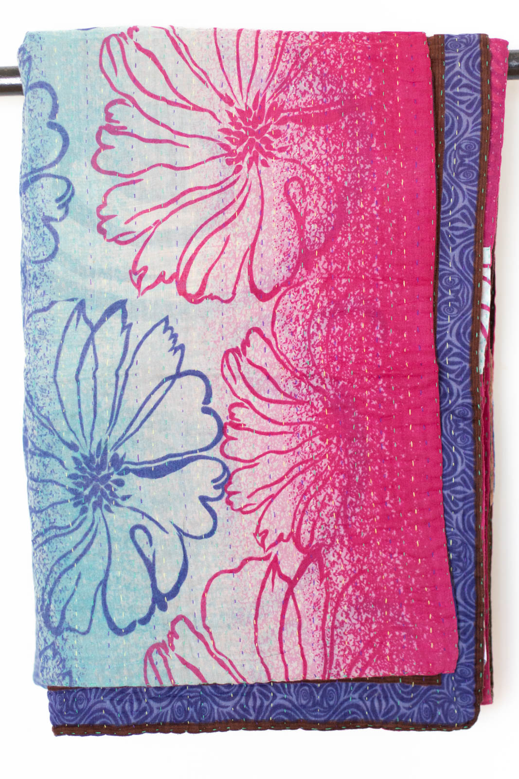 Kantha Throw Bed Quilt