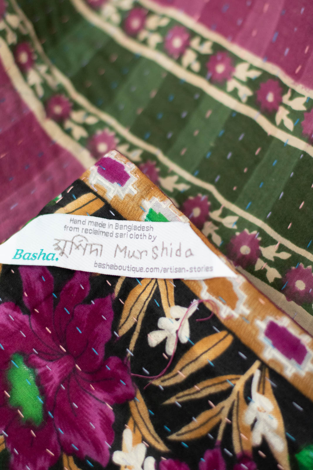 Support Kantha Throw