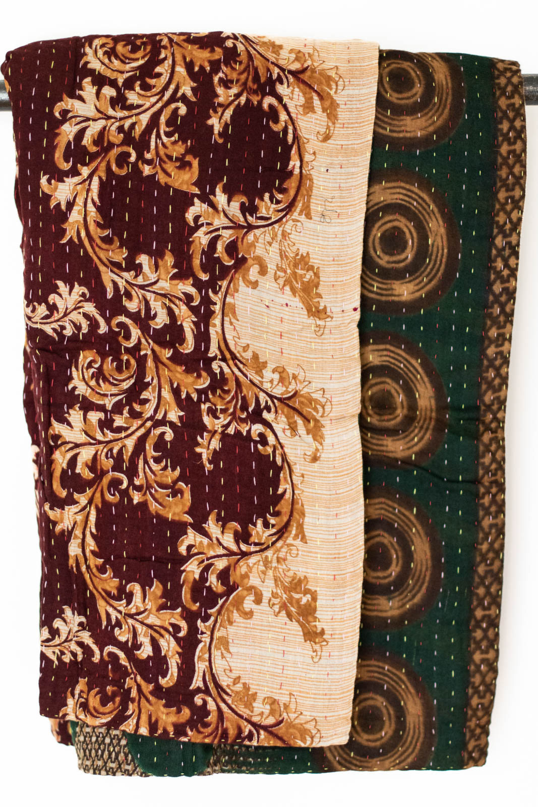 Kantha Throw Bed Quilt