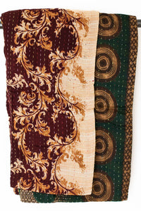 Kantha Throw Bed Quilt