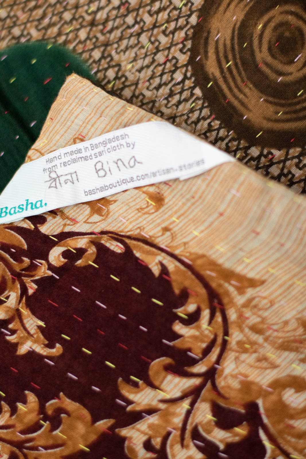 Confront Kantha Throw