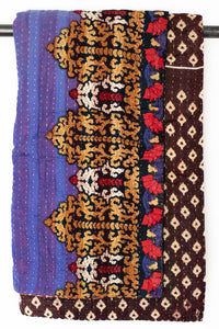Kantha Throw Bed Quilt