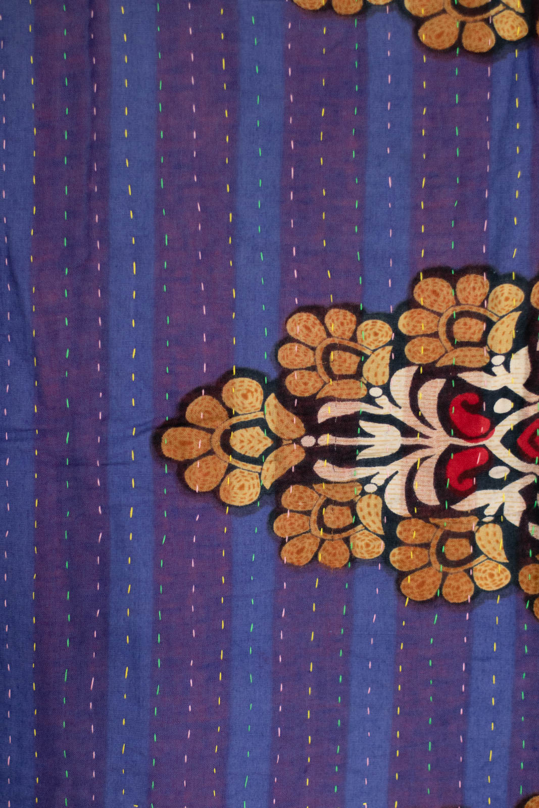 Even Kantha Throw