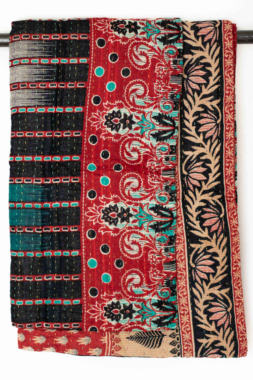 Kantha Throw Bed Quilt