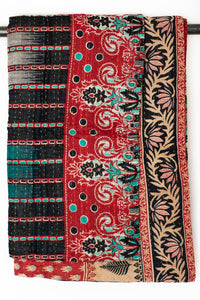 Kantha Throw Bed Quilt
