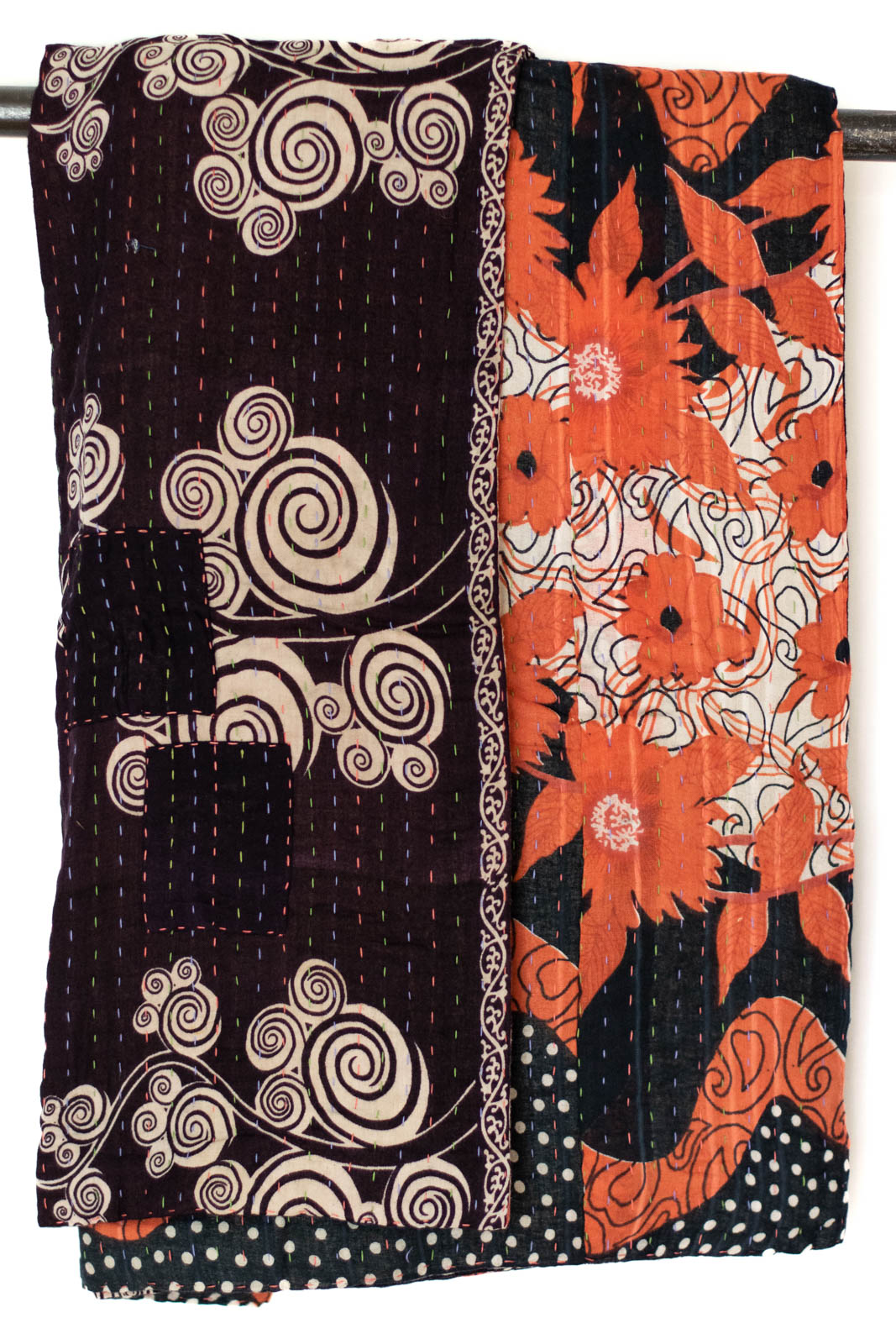 Kantha Throw Bed Quilt