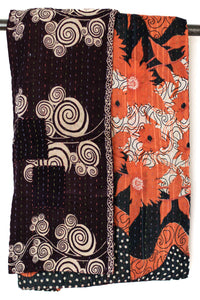 Kantha Throw Bed Quilt