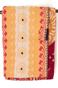 Kantha Throw Bed Quilt