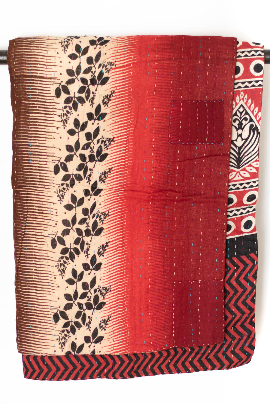 Kantha Throw Bed Quilt