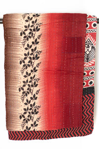 Kantha Throw Bed Quilt