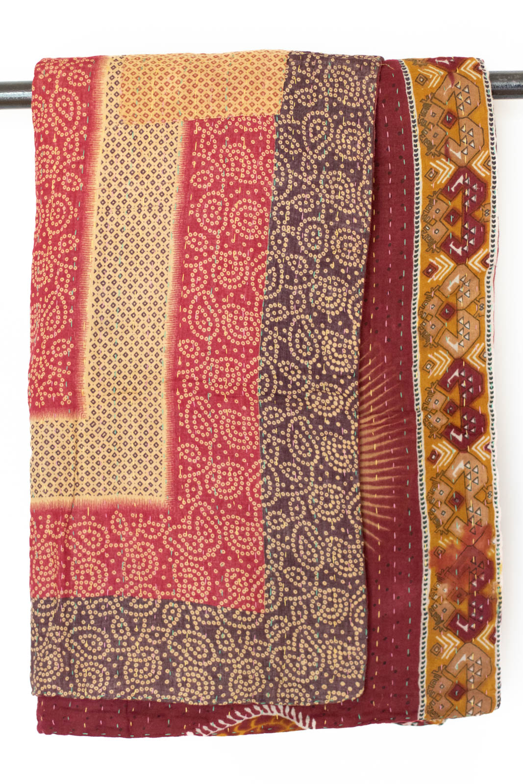 Kantha Throw Bed Quilt