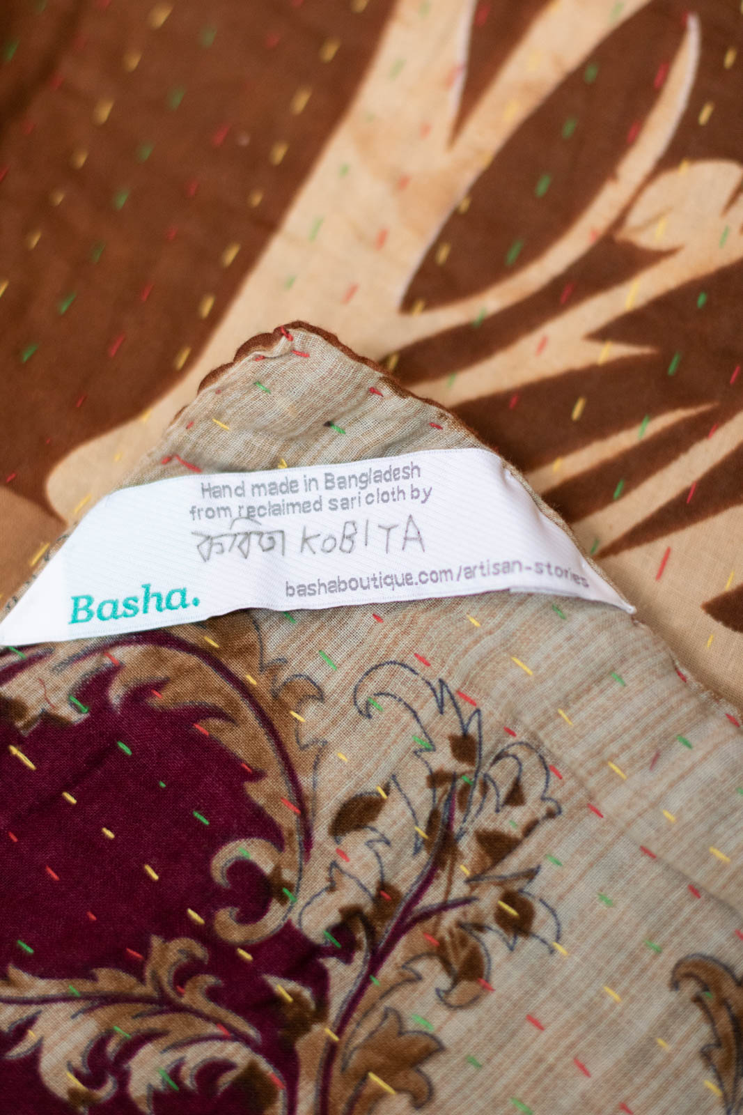 Today Kantha Throw