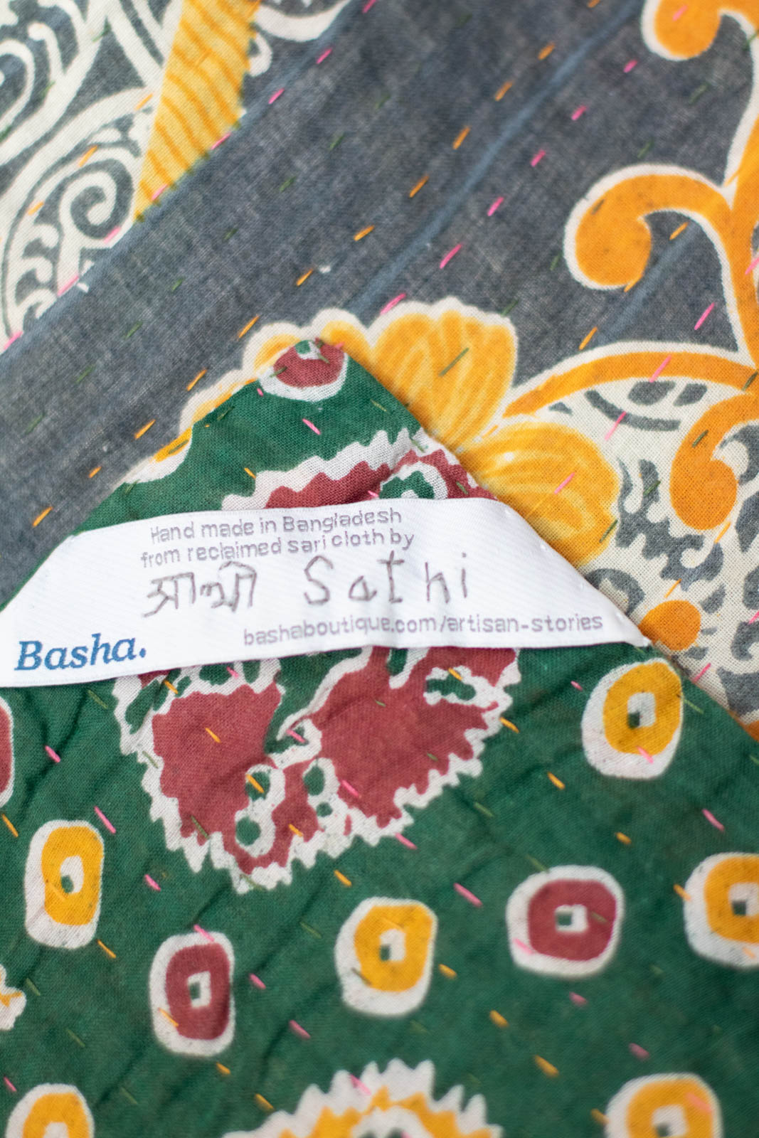 Contribution Kantha Throw