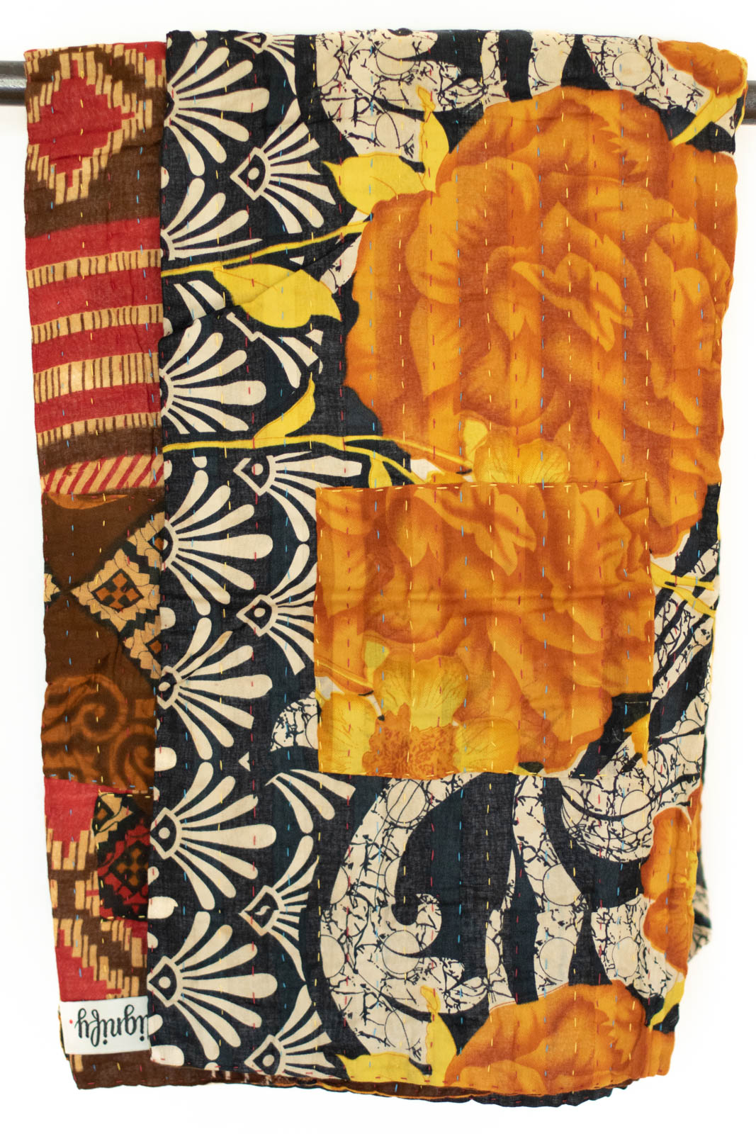 Kantha Throw Bed Quilt