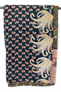 Kantha Throw Bed Quilt
