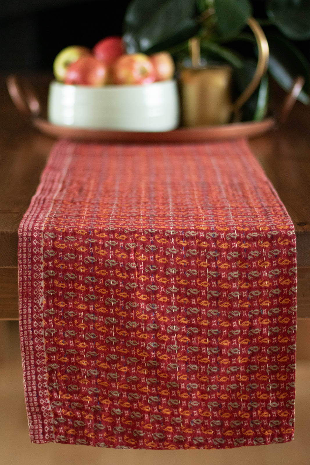 Kantha Table Runner Cotton H2