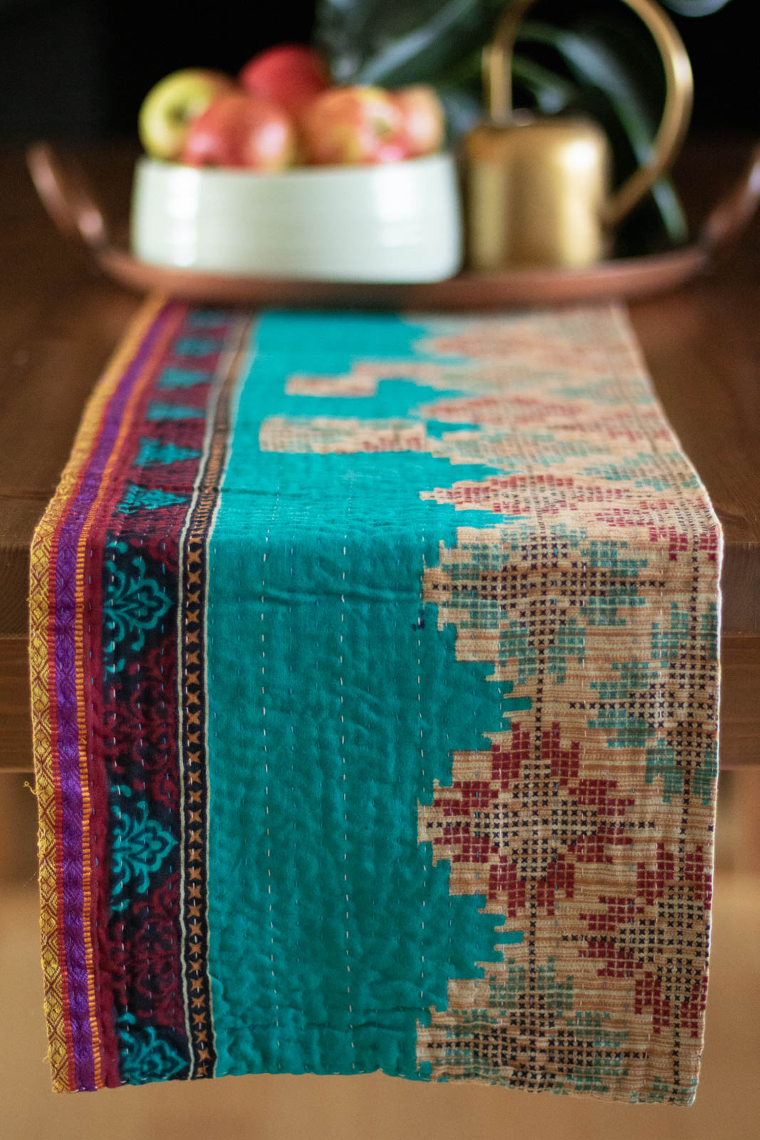 Kantha Table Runner Cotton B2
