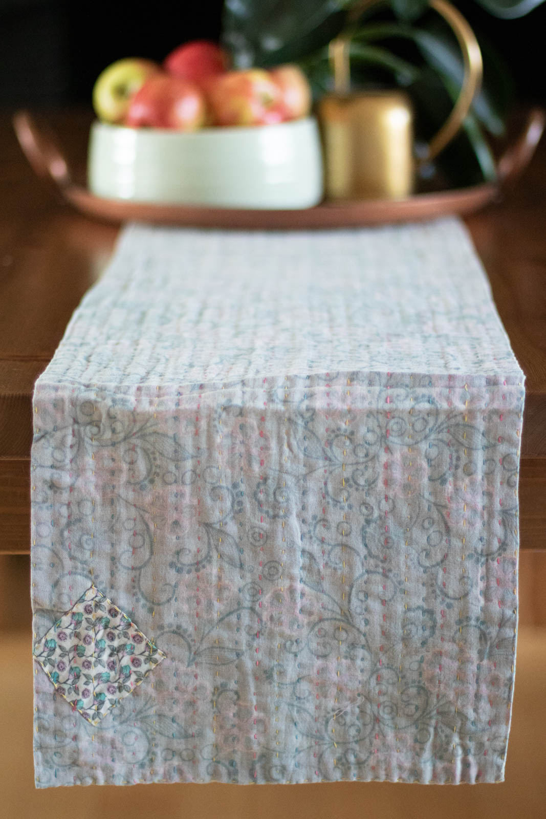 Kantha Table Runner Cotton C1