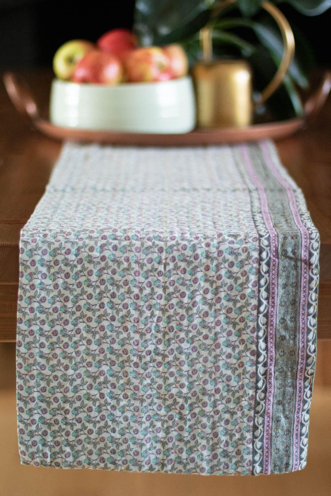 Kantha Table Runner Cotton C1