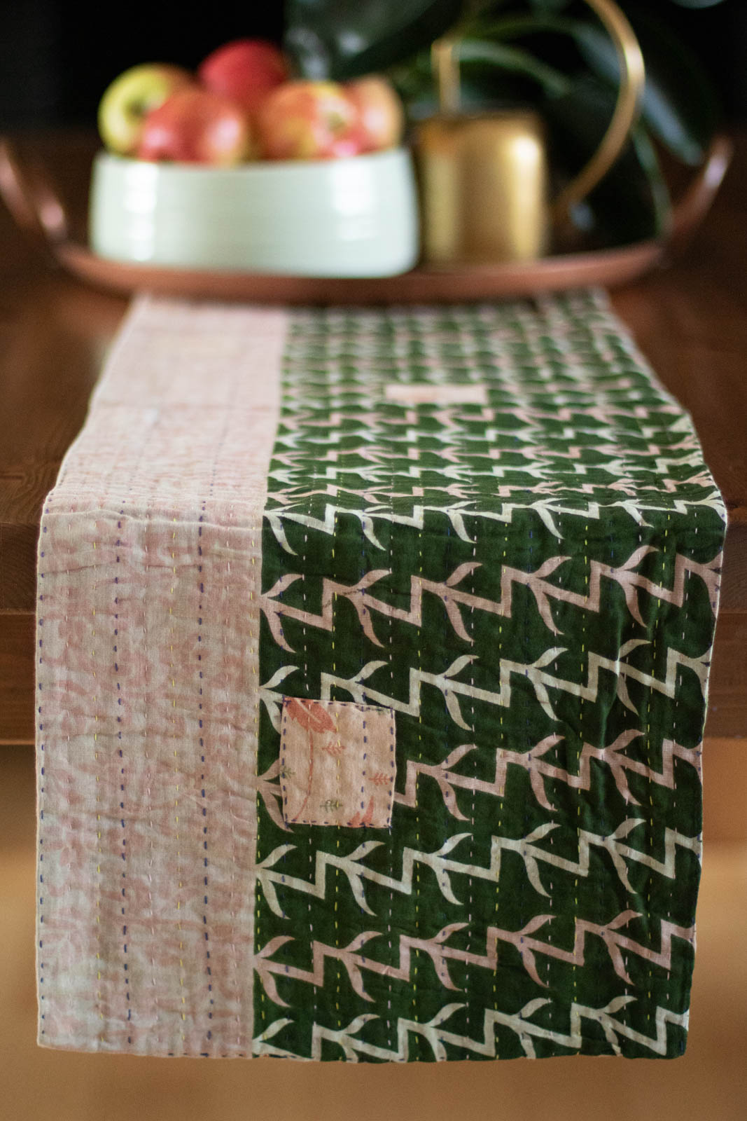 Kantha Table Runner Cotton C3