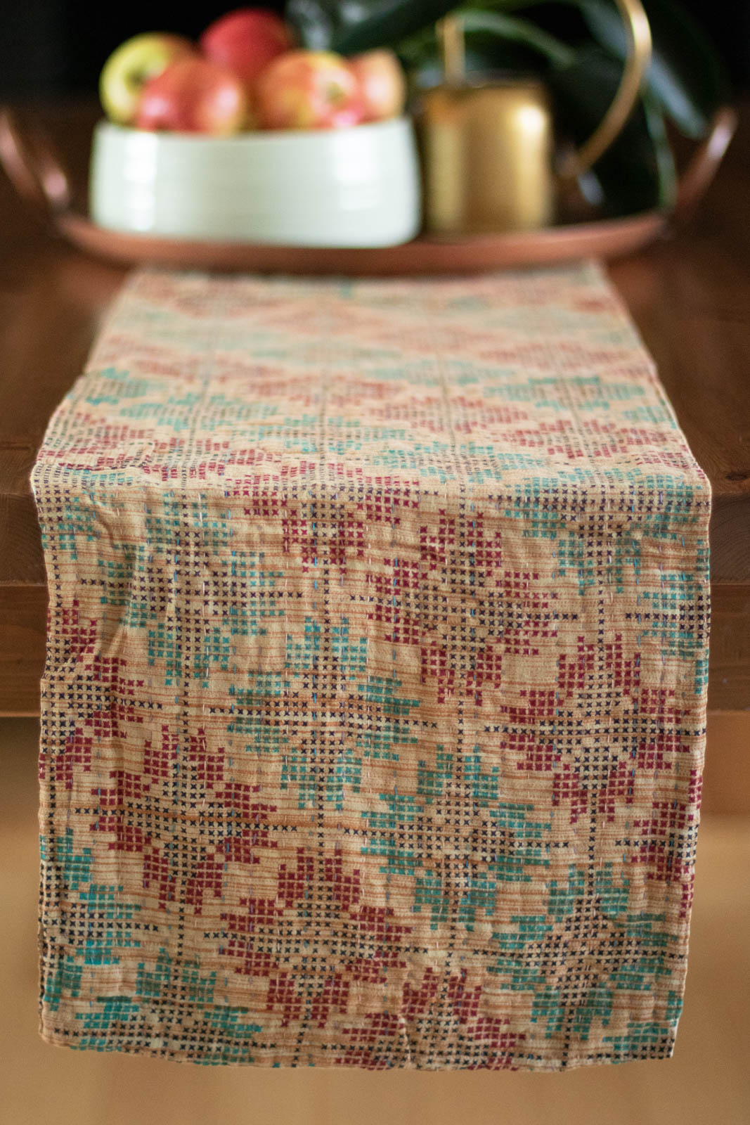 Kantha Table Runner Cotton D5