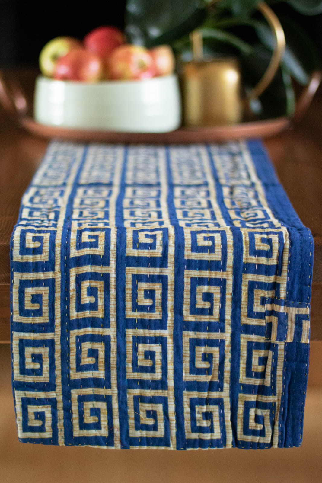 Kantha Table Runner Cotton F5