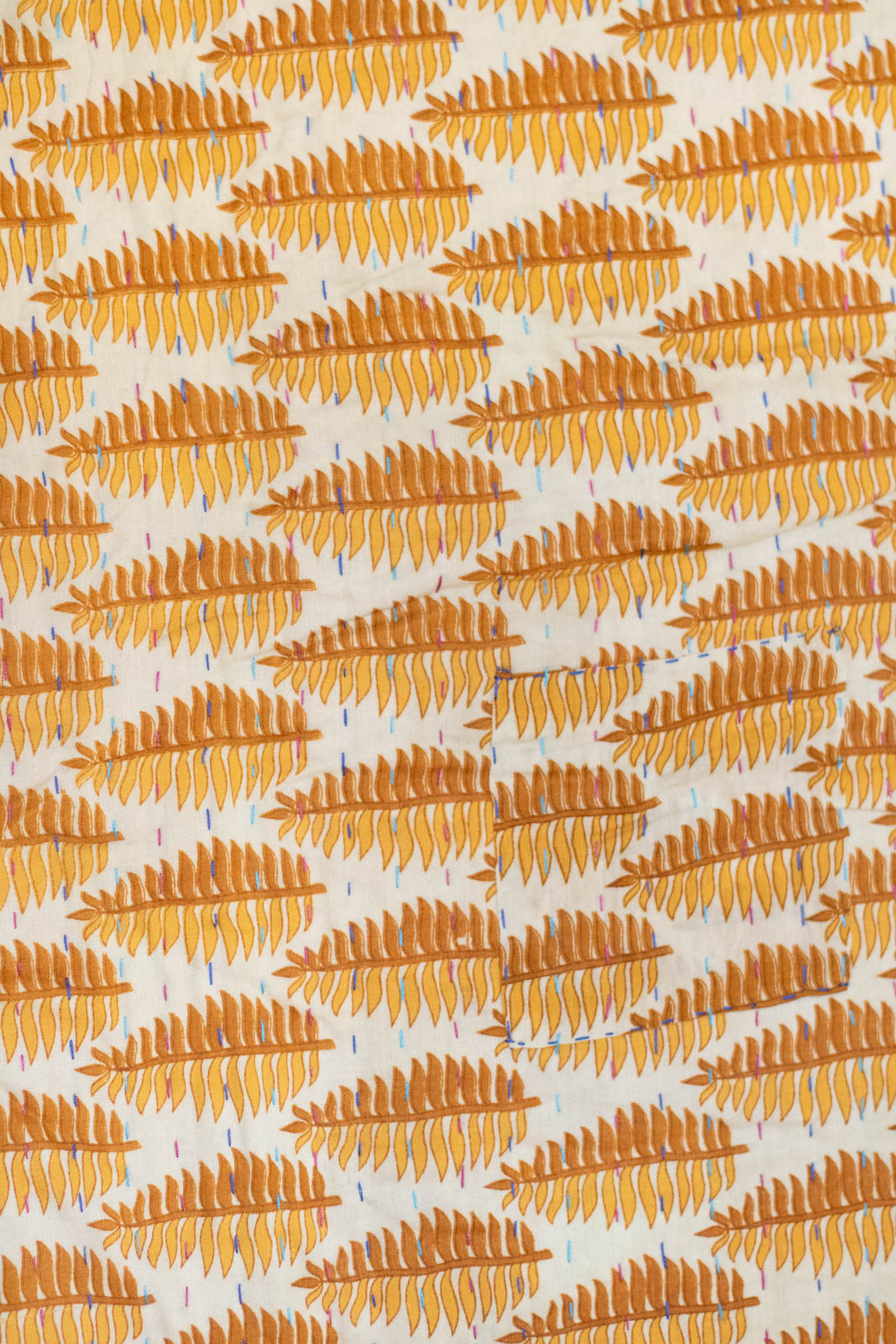 Autumn No. 2 Kantha Large Throw