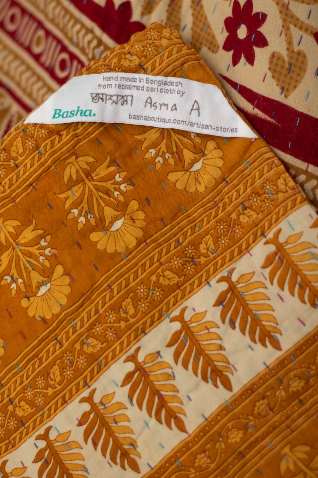 Autumn No. 2 Kantha Large Throw