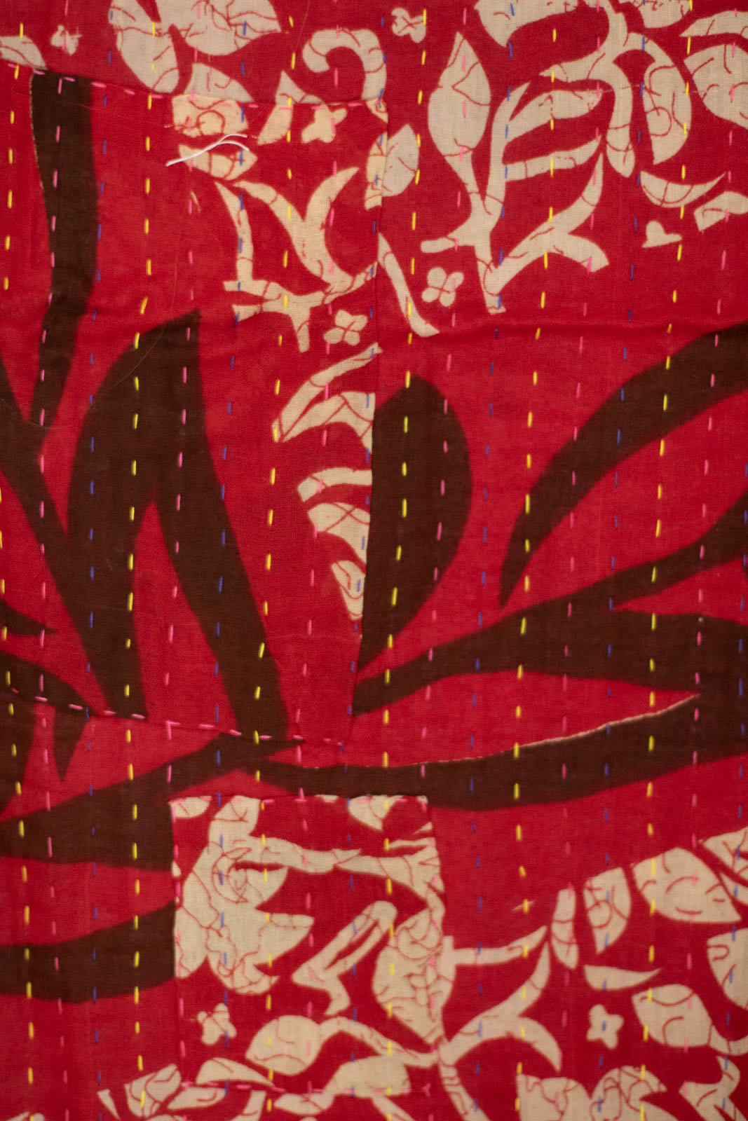 St Nick Holiday Kantha Throw