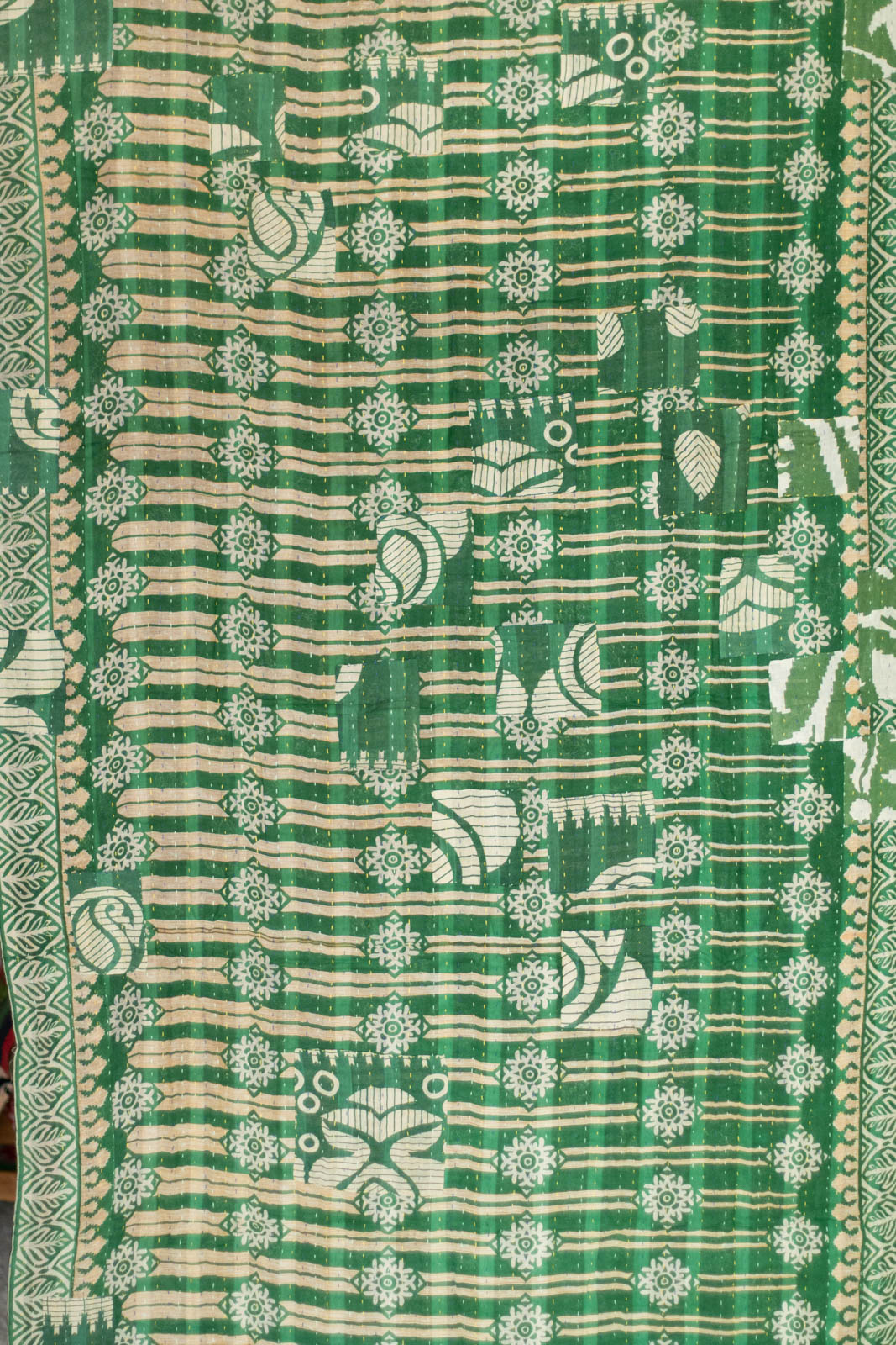Santa Holiday Kantha Throw