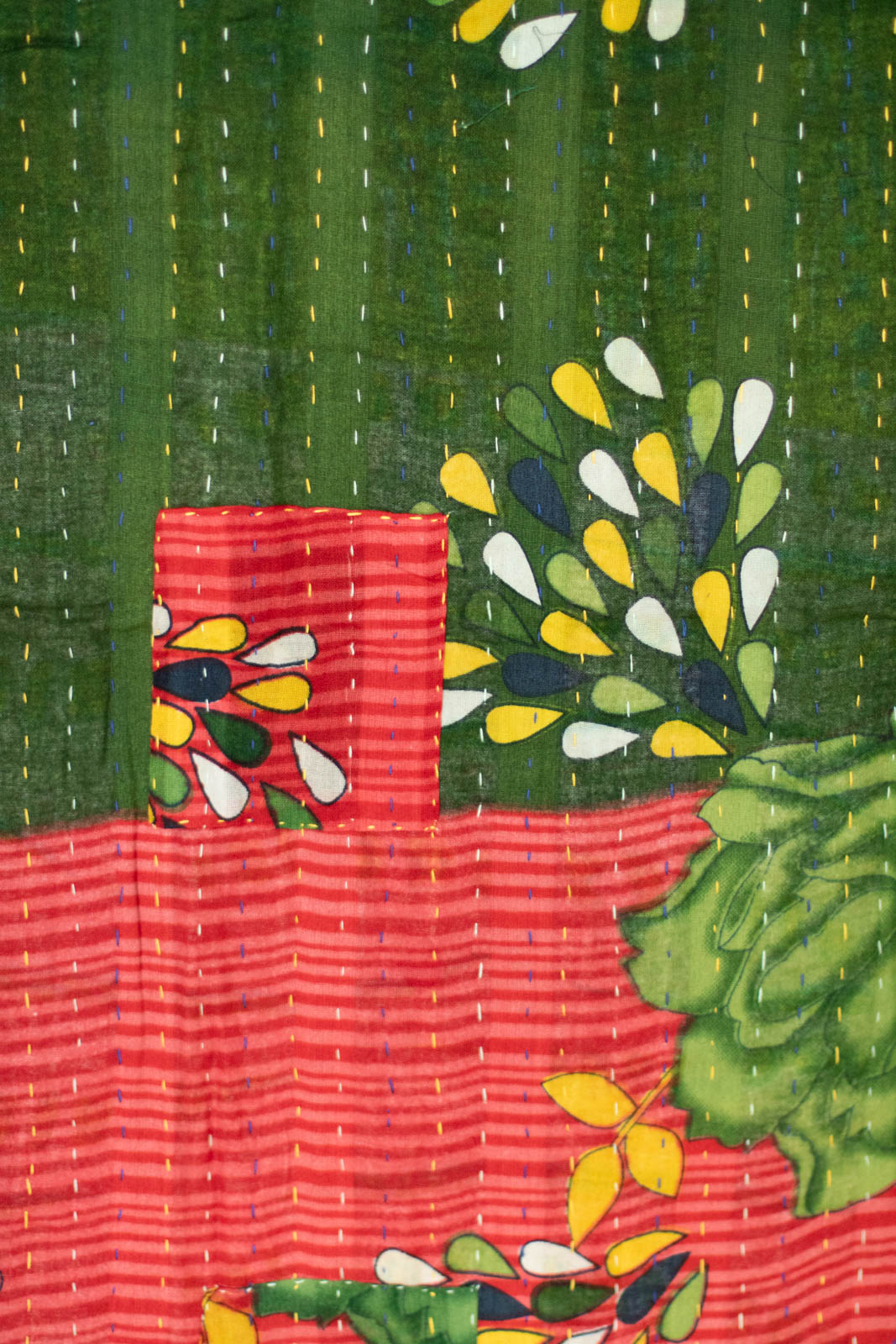 Santa Holiday Kantha Throw