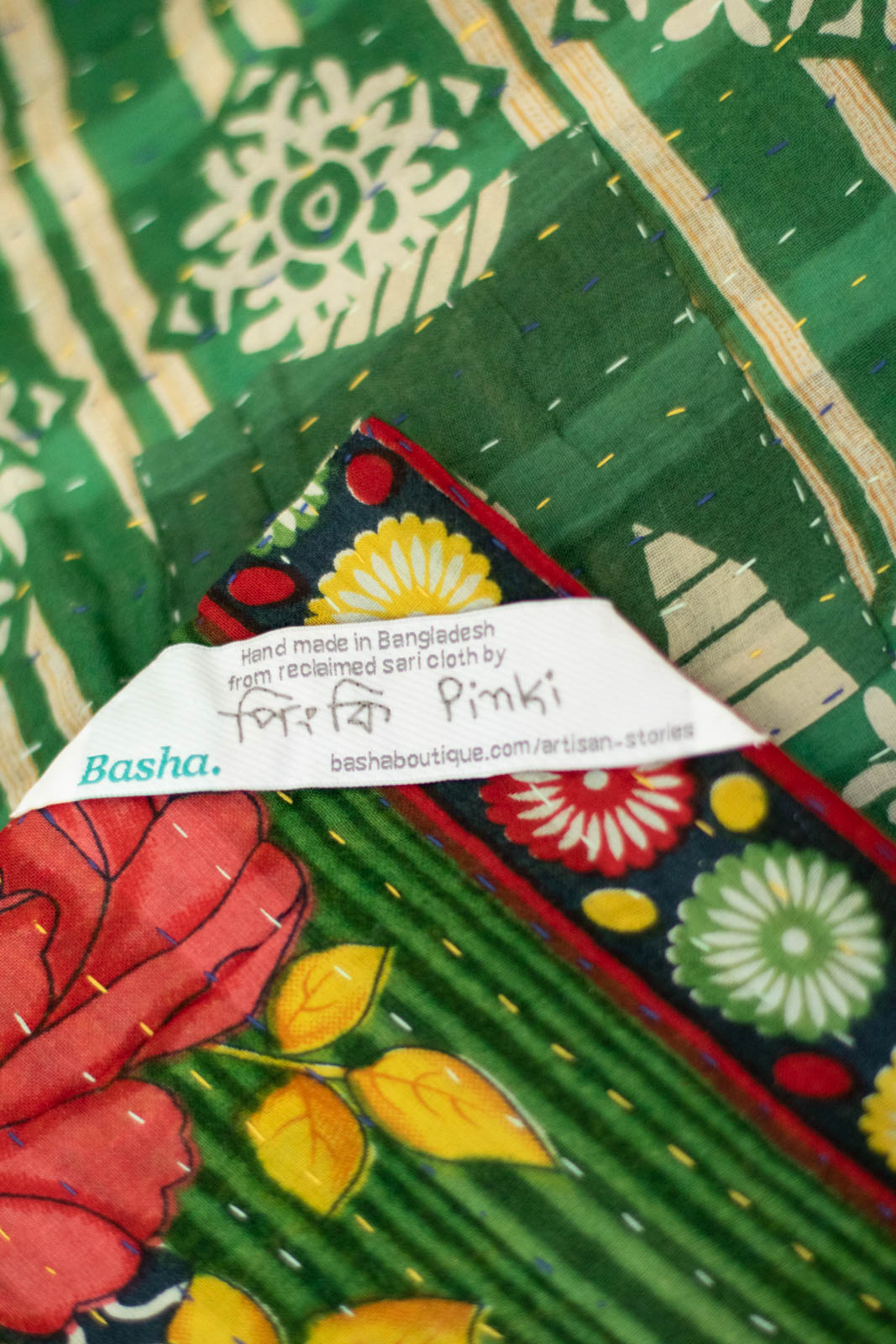 Santa Holiday Kantha Throw