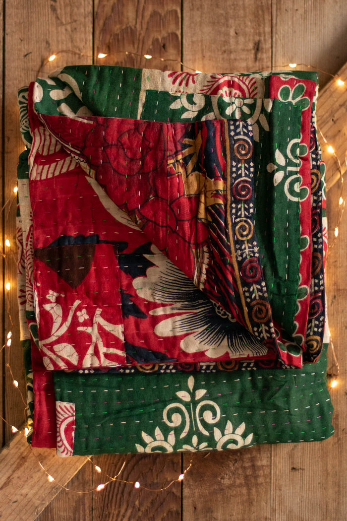 Kantha Holiday Throw