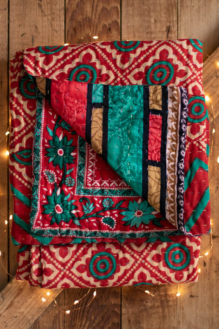 Kantha Holiday Throw