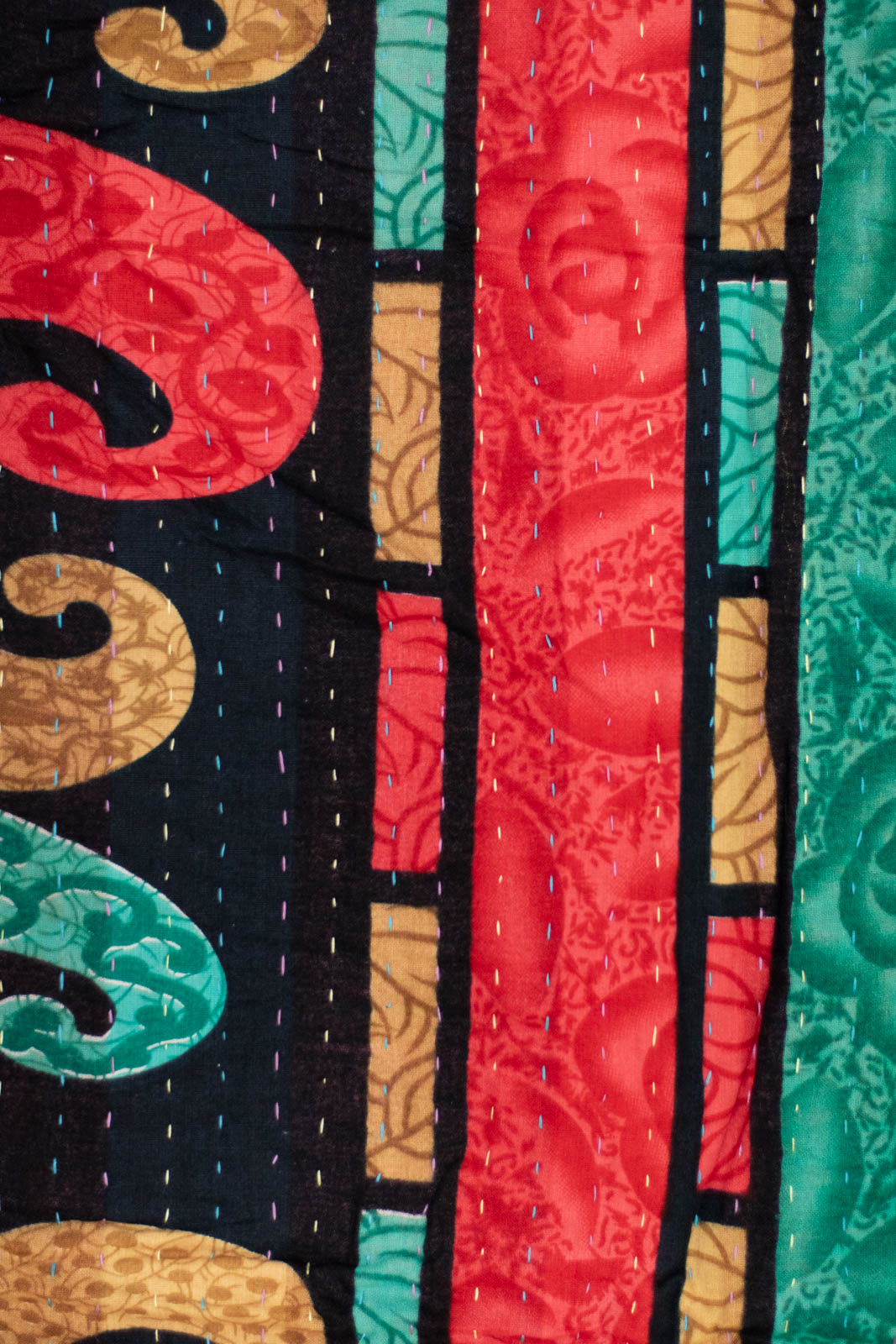 Reindeer Holiday Kantha Throw