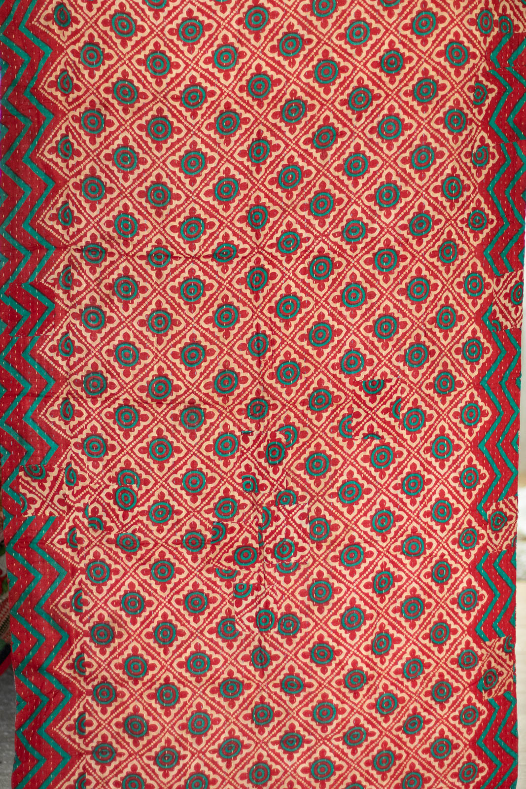 Reindeer Holiday Kantha Throw