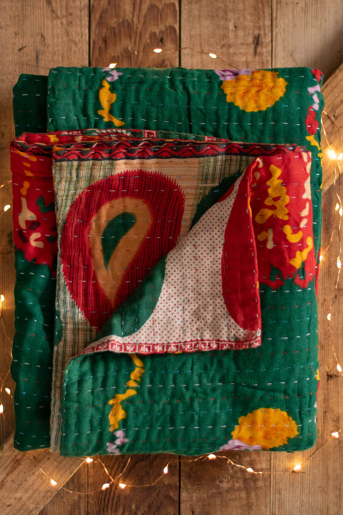 Kantha Holiday Throw