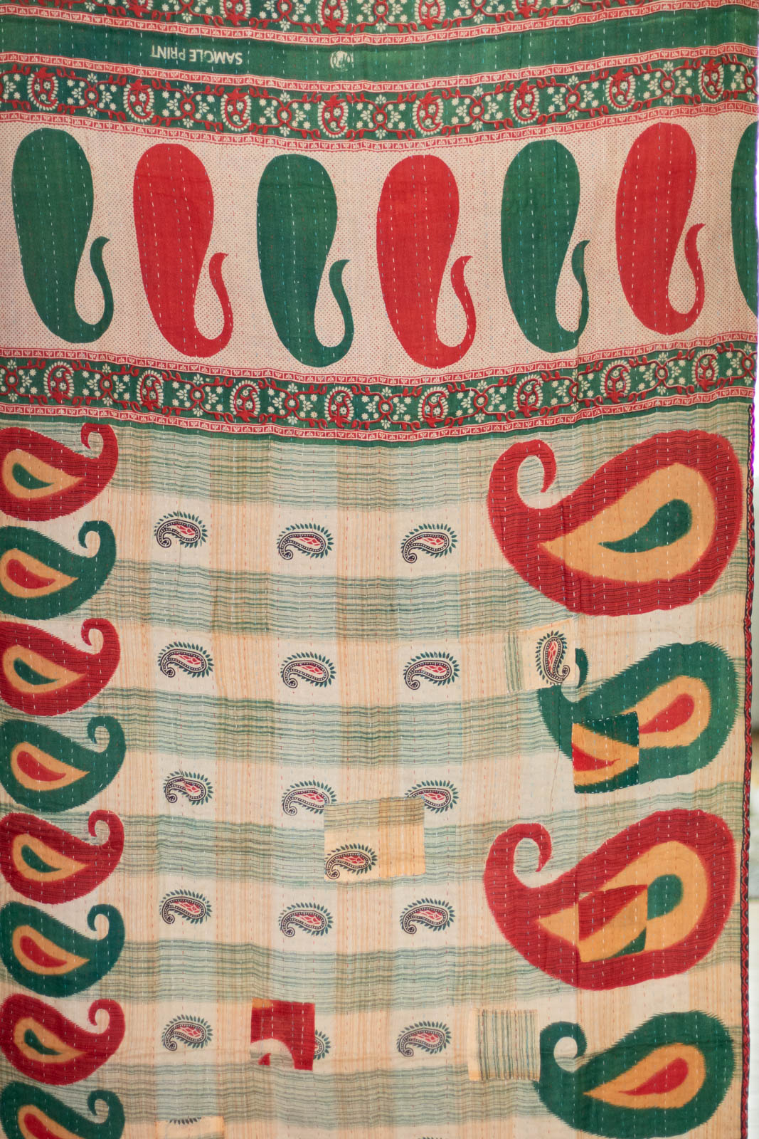 Present Holiday Kantha Throw